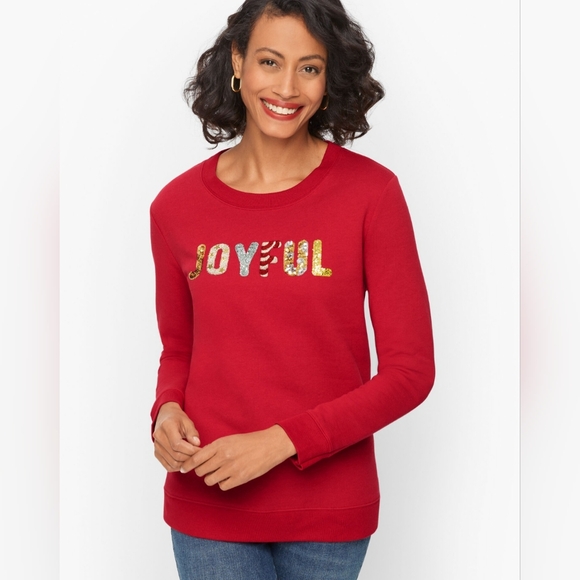 Talbots Joyful Sweatshirt size SP - Picture 1 of 7